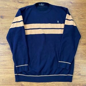 PLAYBOY VIP COLLECTION Blue Sweatshirt Pullover L PLAYA